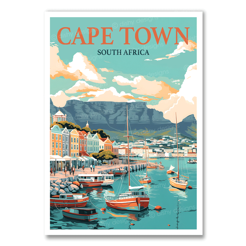 Cape Town Waterfront Art Print