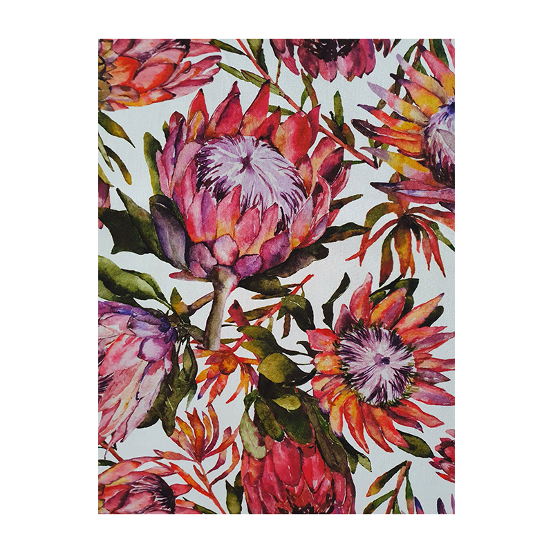 Pink Watercolour Proteas Tea Towel - Image 2