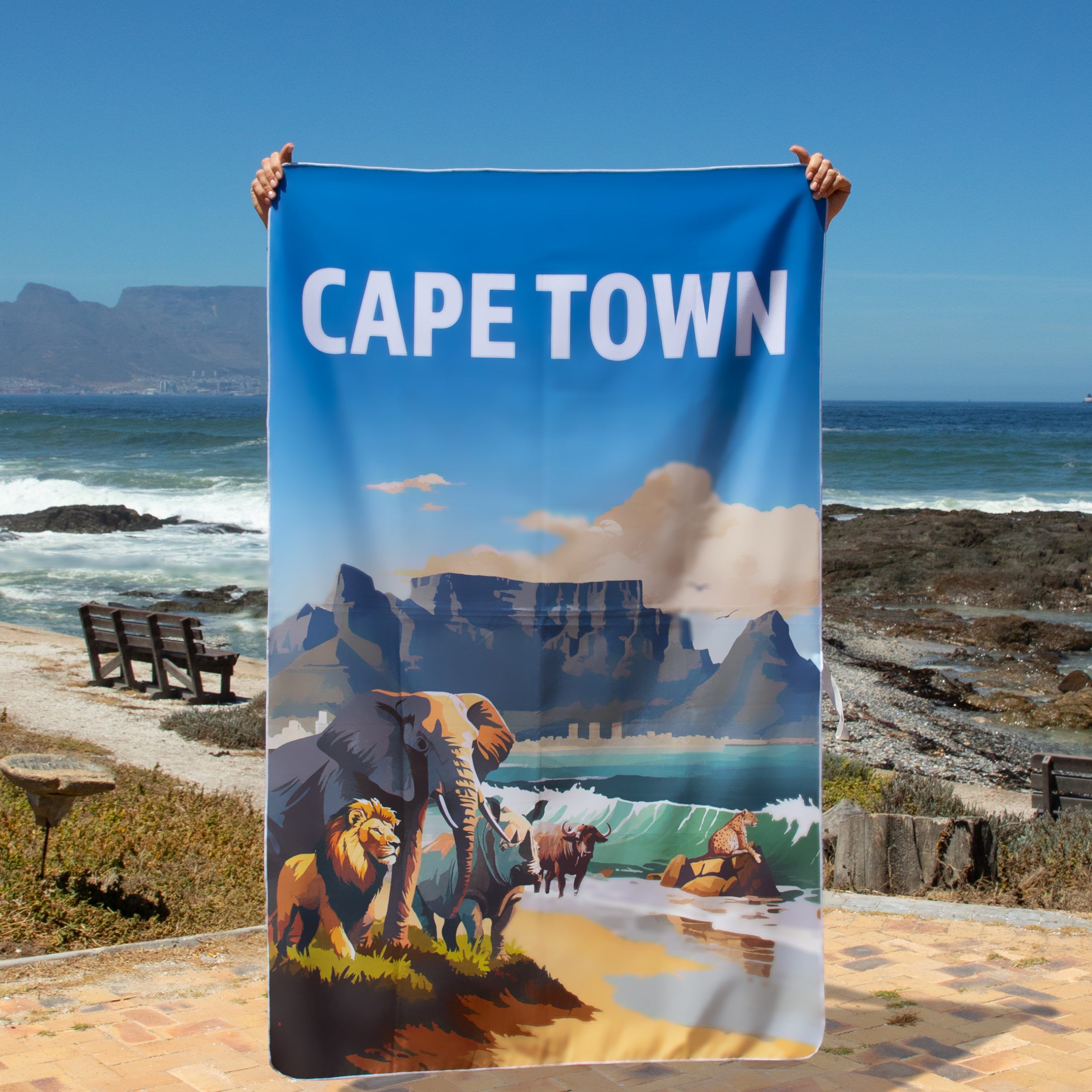 Cape Town Big Five Beach Towel
