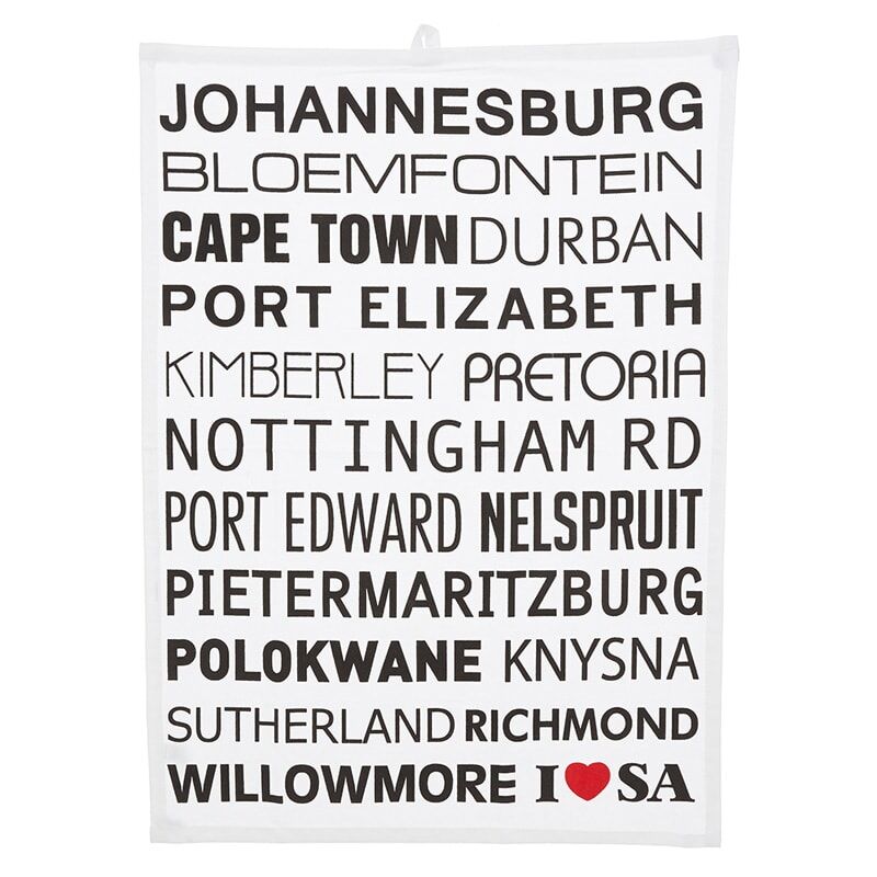 I love South Africa tea towel